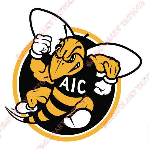 AIC Yellow Jackets 2009-Pres Alternate Logo5 Customize Temporary Tattoos Stickers N3690